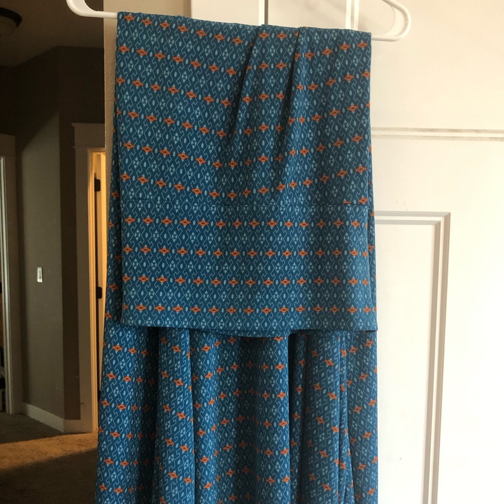 LulaRoe Women’s Blue Size Large Maxi Skirt